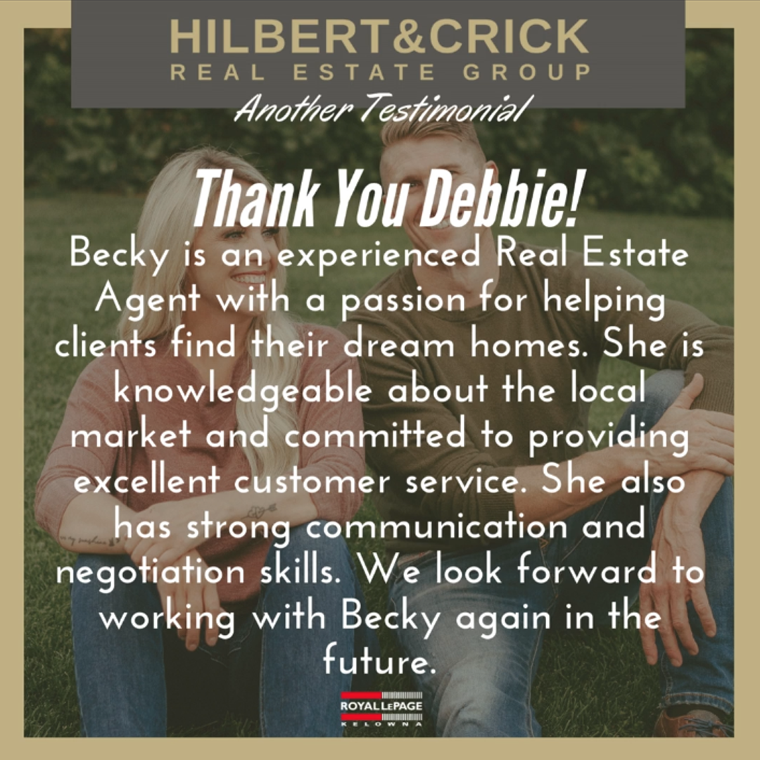 review for becky hilbert kelowna realtor