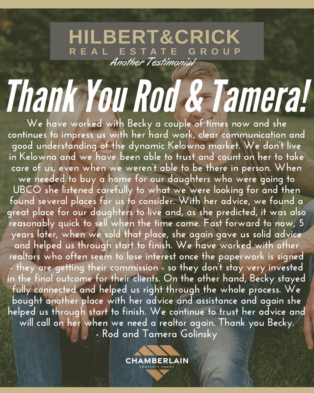 rod and tamera google review hilbert crick
