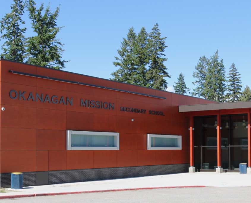 okm high school in kelowna lower mission
