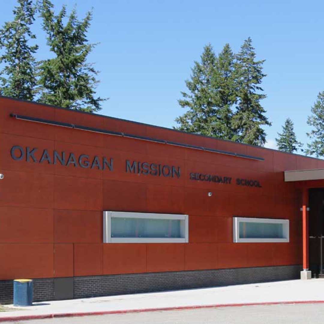 okm secondary school in lower mission neighbourhood